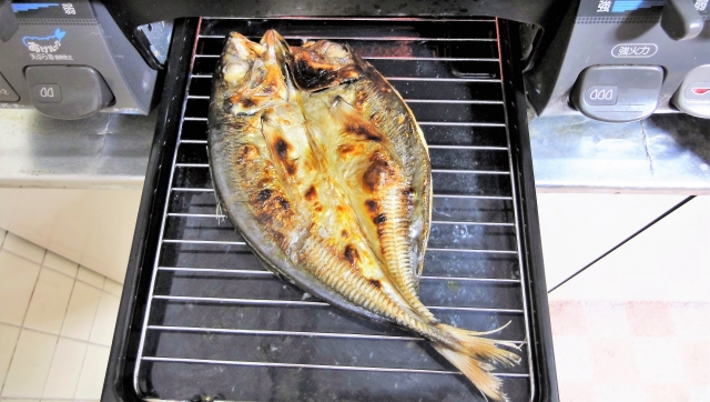 魚焼きグリル掃除