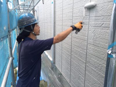 長野市内の断熱塗装ガイナの外壁塗装~上塗り~ After 写真