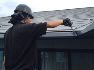 長野市の断熱塗装ガイナの外壁塗装~雨樋の塗装~ After 写真