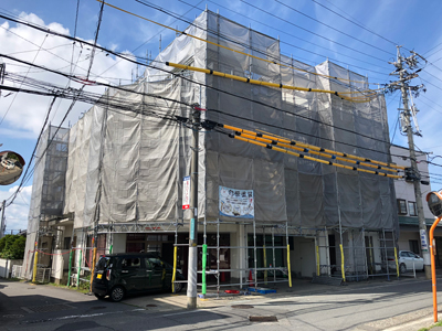 長野市三輪で仮設足場の設置を行いました After 写真