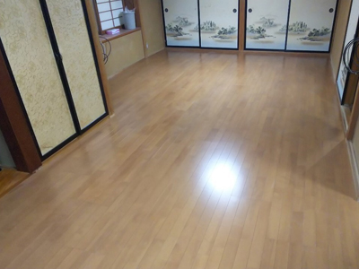 長野市柳原で 畳からフローリングへ貼り替えるリフォーム工事を行いました 写真