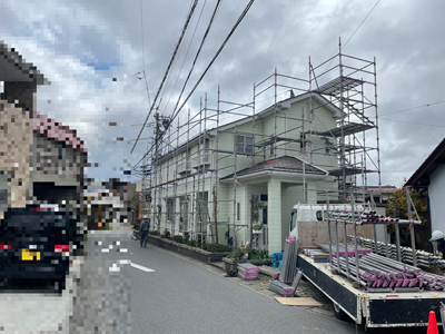 長野市稲葉で屋根・外壁塗装工事を行いました Before 写真