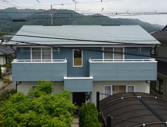 長野市川中島　S様邸　屋根塗装・雨樋交換工事 写真