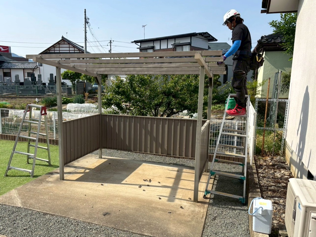 既存駐輪場の撤去