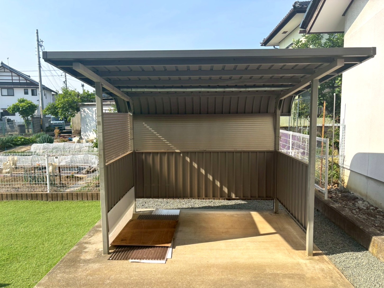 長野市　K様邸　物置設置工事 写真