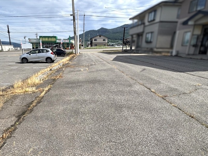 中野市　駐車場白線引き工事 Before 写真