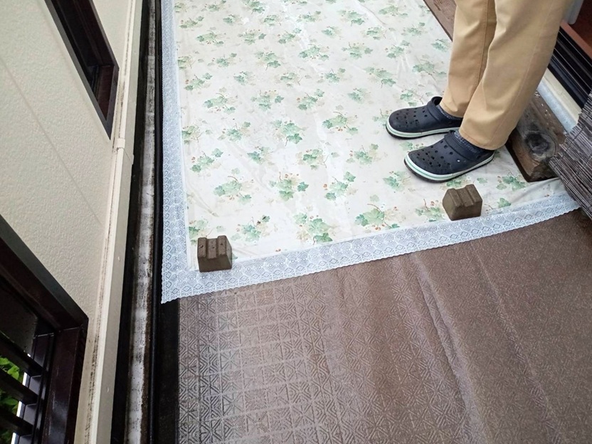 小布施町　T様邸　バルコニー防水工事 Before 写真