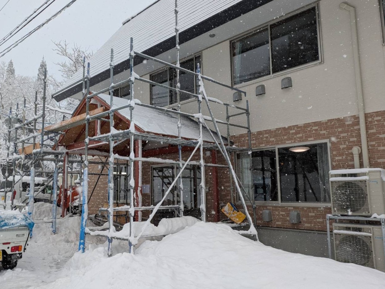 施工中の様子①