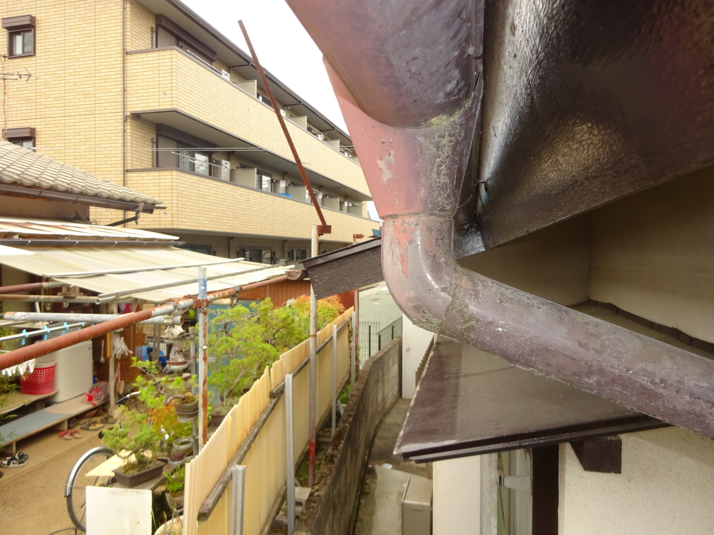 長野市　I様邸　雨樋交換工事 Before 写真